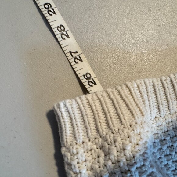 POL Clothing - V-Neck Striped Sweater - Cream - L - Picture 7 of 7